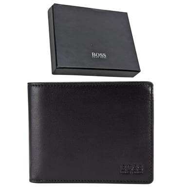Hugo Boss Mens Wallet Genuine Leather Asolo Bifold Credit Cardholder New Gift