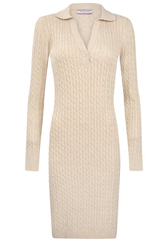 Dress Long Sleeve Cable Knit Dress