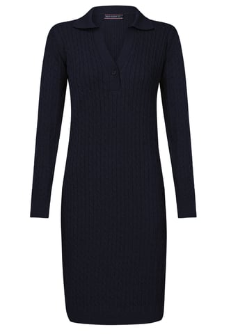 Dress Long Sleeve Cable Knit Dress