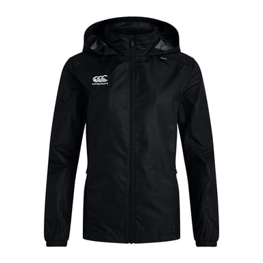 Canterbury Dames/Dames Club Vaposhield Waterdicht Jasje met volledige rits (Zwart)