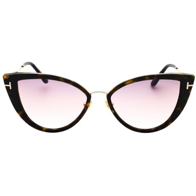 Tom Ford Dark Havana Frame Gradient Brown Lensed Sunglasses