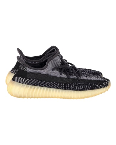 Adidas Yeezy Boost 350 V2 Sneakers in 'Carbon'' in Light Grey Primeknit Uk6