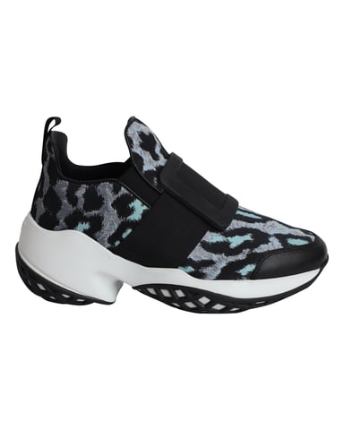 Roger Vivier Run Viv i blått leopardmönster i polyester
