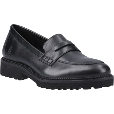 Hush Puppies Grazia Flickors Svarta Mockasiner I Läder