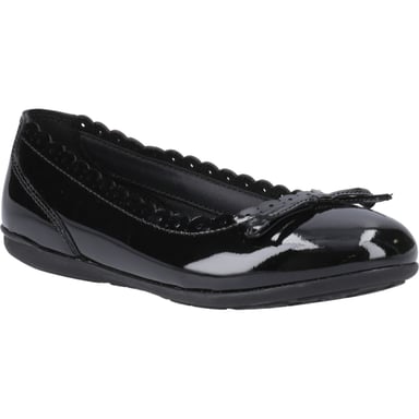 Hush Puppies Lillie Ballerina Patent Leren Zwarte Ballerina's Voor Meisjes