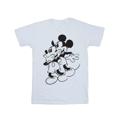 Disney Mens Mickey Mouse Shake T-Shirt (White)