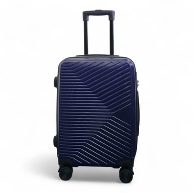Hårt skal, marinblå kabinväska, 48 x 37 x 20 cm, säker bagageväska, lämplig för Easyjet, Ryanair