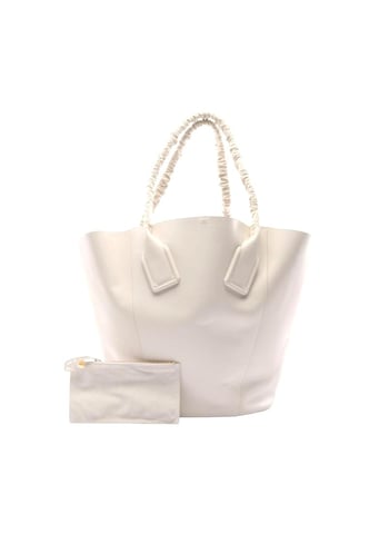Pre-owned Leather Tote Bag with Removable Pouch Versatile Everyday Essential