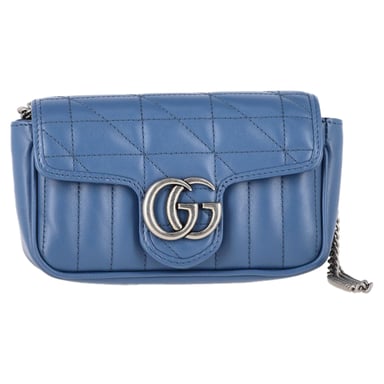 Gucci Super Mini Aria Marmont Matelasse Axelväska