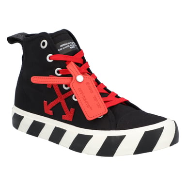 OFF-WHITE Vulcanized Hi Black Red Canvas