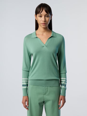 North Sails Sweater V-neck aloe vera