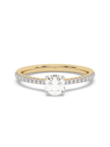 Diam Addict Ring 585 yellow gold with lab-grown diamonds