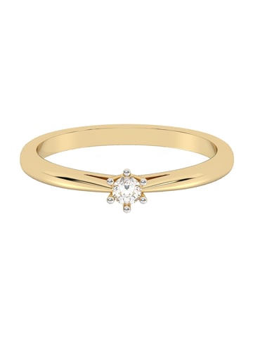 Diam Addict Ring 585 yellow gold with lab-grown diamond