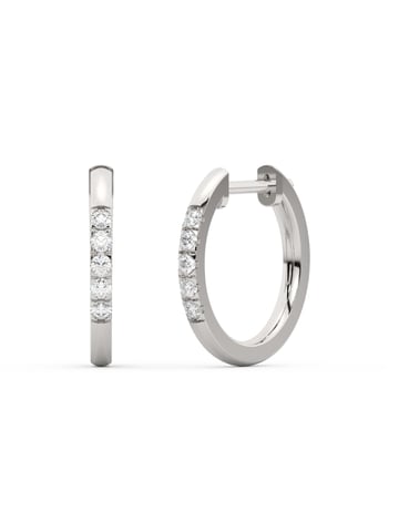 Diam Addict Creole 585 white gold with 10 lab-grown diamonds
