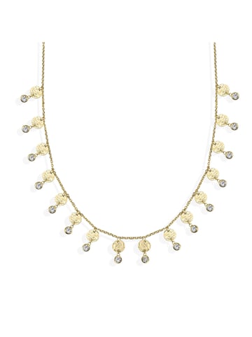 Dkeniz Pendant with chain 925/- Sterling silver gold-plated double foundation silver chain