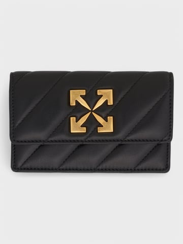 Off-White Jackhammer Platte Kaart Houder Zwart