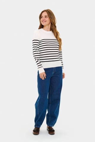 MilaSZ LS Striped Pullover Knitted pullover Regular fit