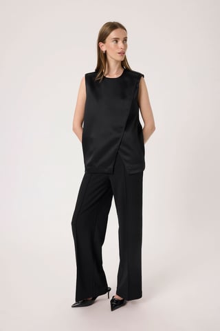 Vest SLLiva Vest Baggy fit black