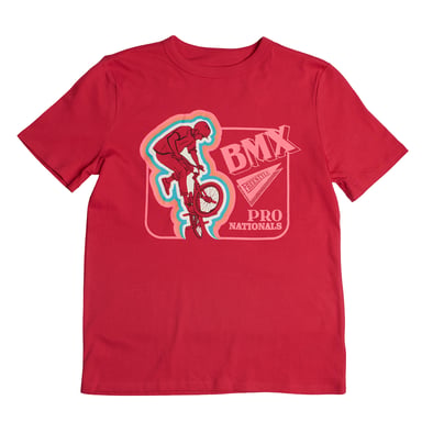 Pojkars t-shirt med grafisk tryck, kortärmad, 668058