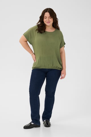 Blouse met korte mouwen KCami Blouse met korte mouwen Loose fit green