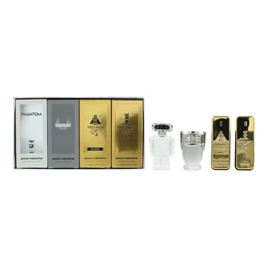 Paco Rabanne Herr 4 x 5 ml Mini Presentset - 1 Million, Invictus, Phantom