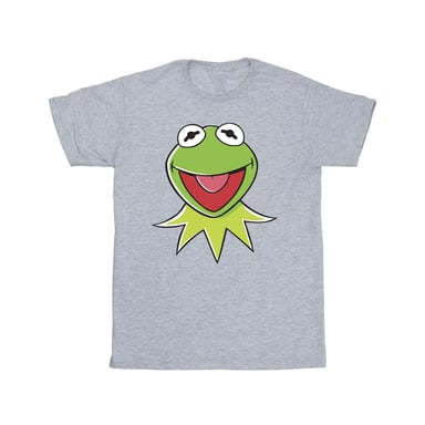 Disney Mens Muppets Kermit Head T-Shirt (Sports Grey)