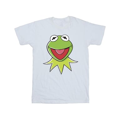 Disney Mens Muppets Kermit Head T-Shirt (White)