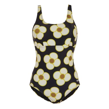 Regatta Dames/Dames Orla Kiely Spinning Flower Eendelig Zwempak (Zwart)