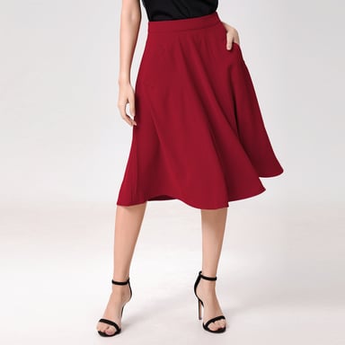 Sleek flared skirt