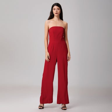 Minimalist bustier jumpsuit