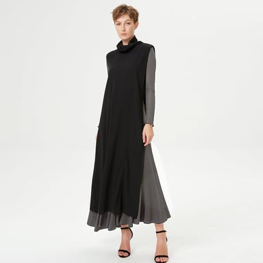 Light asymmetrical poncho