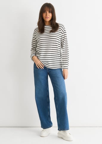 Mono Stripe Oversized gebreide trui