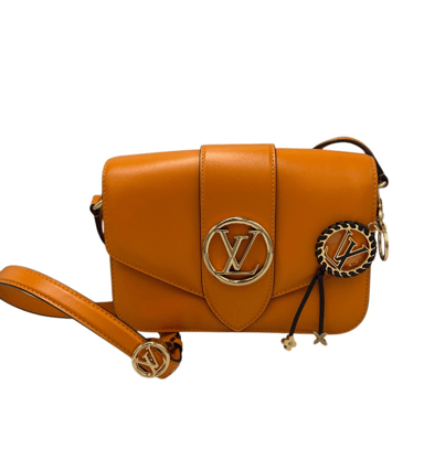 Louis Vuitton Pont 9 Oranje Leer