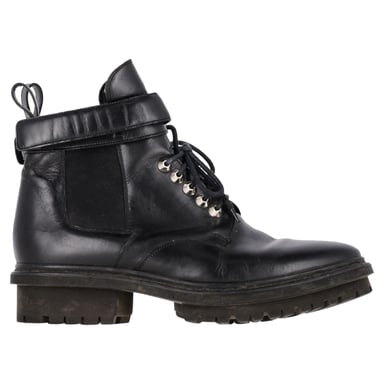 Balenciaga Stridsskor med snörning i svart kalvskinn