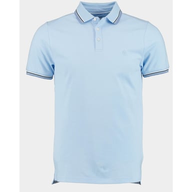 Bos Bright Blue Polo korte mouw jesse polo contrast collar 24108je24bo/210 l.blue