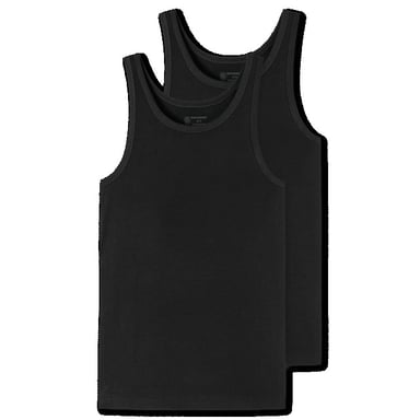 Schiesser 95/5 singlet 2-pack 176038 zwart