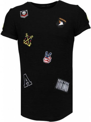 Justing Military patches t-shirt