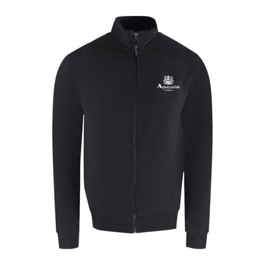 Aquascutum Unisex Adult Full Zip Active Sweatshirt (Black)