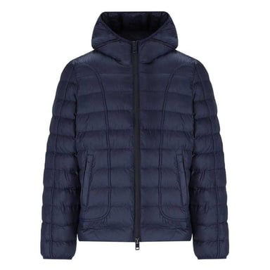Diesel Mens Plain Hooded Jacket (Navy Blue)