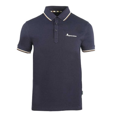 Aquascutum Unisex Adult Logo Polo Shirt (Navy)