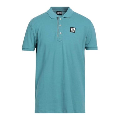 Diesel Mens T-Harry Zip Neck Polo Shirt (Blue)