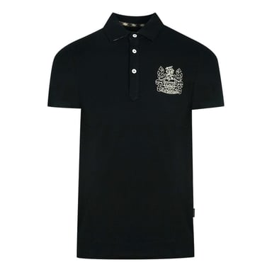 Aquascutum Unisex Adult Aldis Chest Logo Polo Shirt (Black)