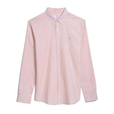 Farah Mens Brewer Slim Shirt (Pink)