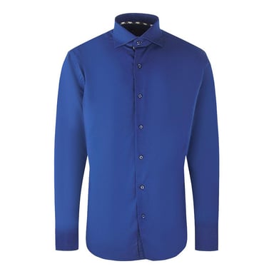 Aquascutum Mens Plain Long-Sleeved Shirt (Navy)