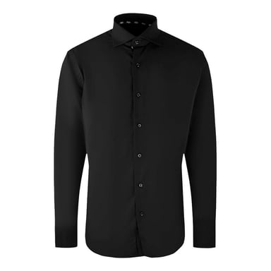 Aquascutum Mens Plain Long-Sleeved Shirt (Black)