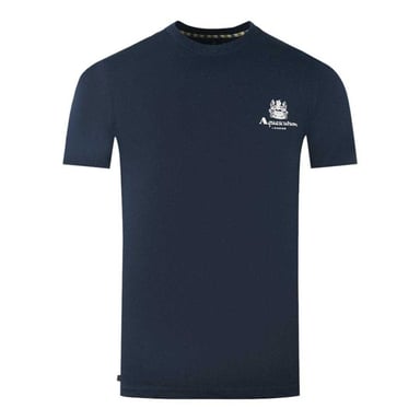 Aquascutum Mens London Aldis Logo T-Shirt (Navy)