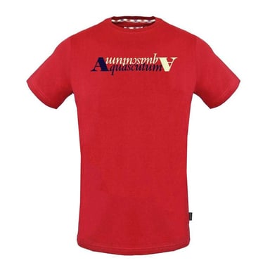 Aquascutum Mens Reflection Logo T-Shirt (Red)