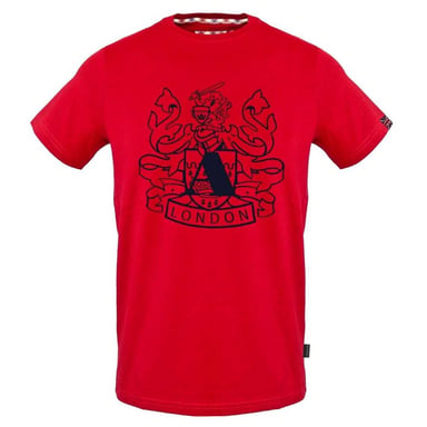 Aquascutum Mens Aldis Shield Logo T-Shirt (Red)