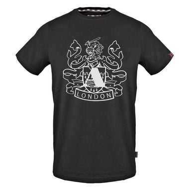 Aquascutum Mens Aldis Shield Logo T-Shirt (Black)