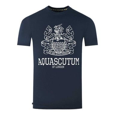 Aquascutum Mens London Aldis T-Shirt (Navy Blue)